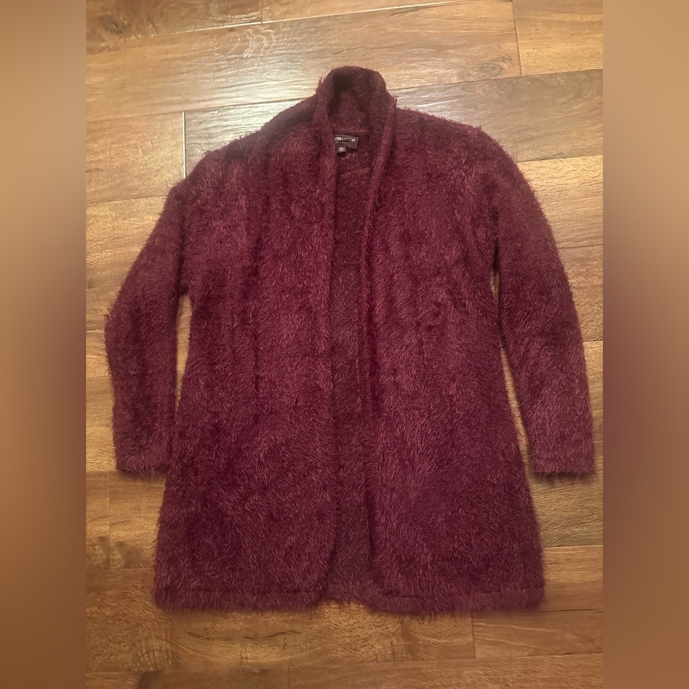 Johnston & Murphy Women's Burgundy Sweater cardigan size s
